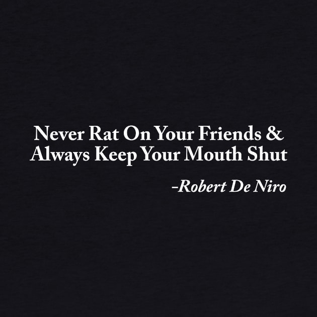 Never rat on your friends by aniza